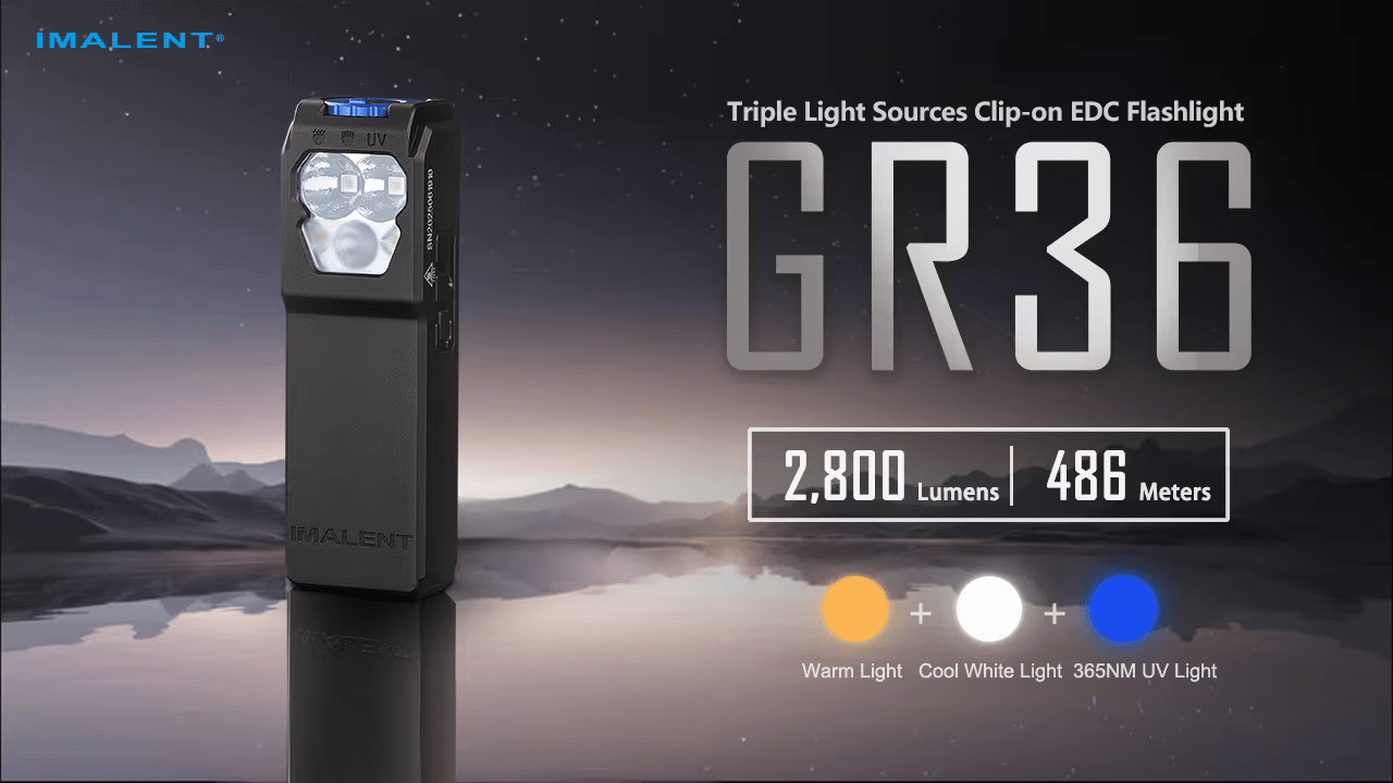 IMALENT GR36 2800lm Triple Light Sources EDC Flashlight