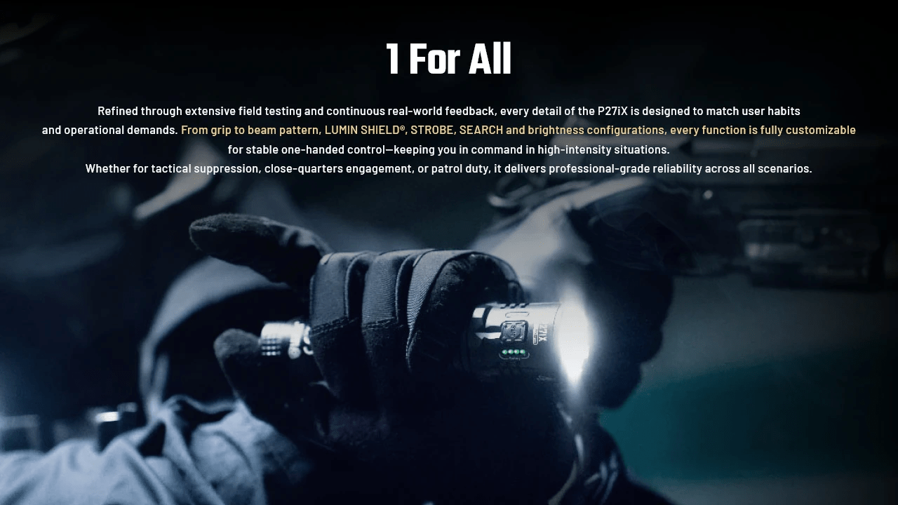 NITECORE P27iX Universal Tactical Flashlight All-In-One Solution