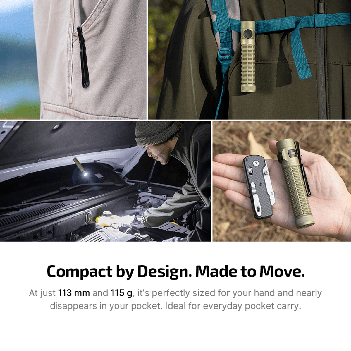 OLIGHT Baton Ultra 113mm 115g Compact EDC Flashlight