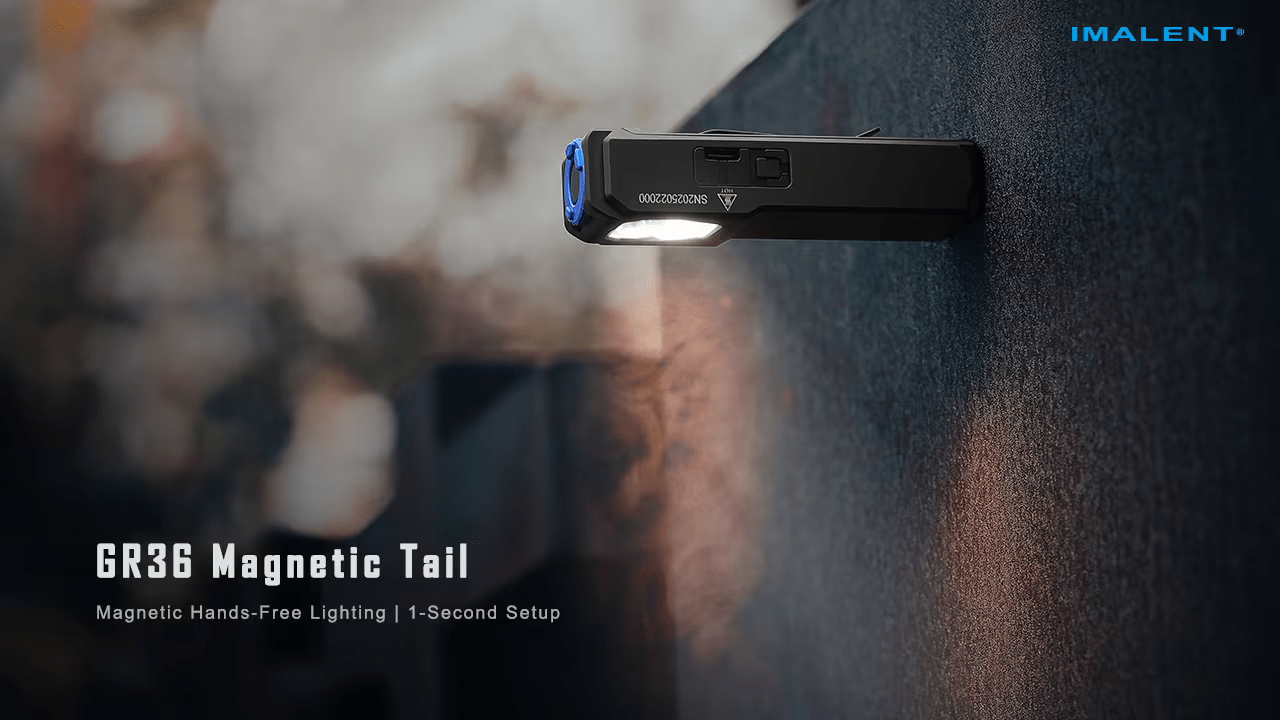 IMALENT GR36 Strong Magnetic Tail Hands-free Worklight