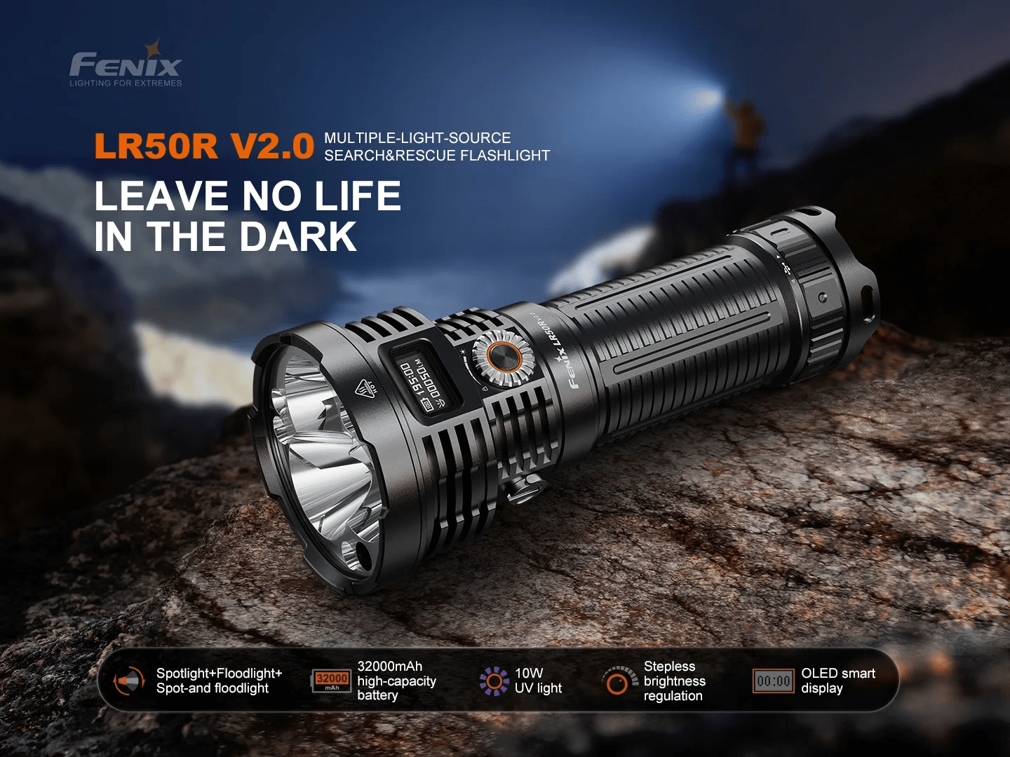 FENIX LR50R V2.0 18000lm Search and Rescue Flashlight