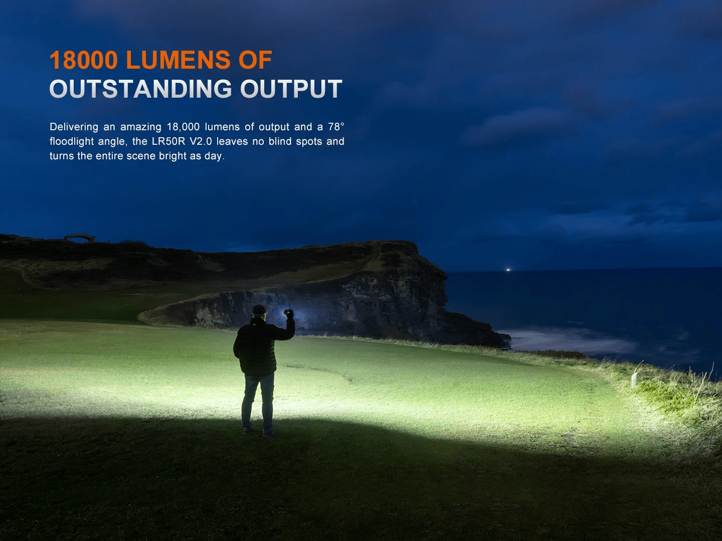 FENIX LR50R V2.0 846m Long Range Beam Flashlight