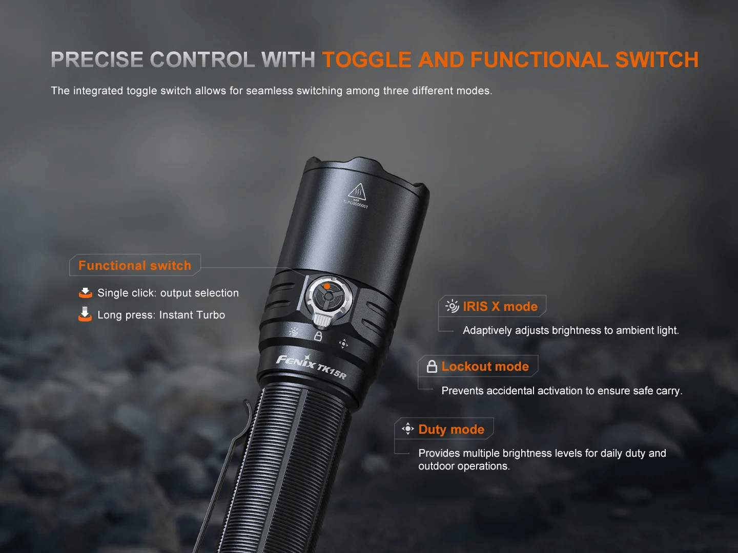 Fenix TK15R 5000mAh ARB-L21-5000 V2.0 Flashlight