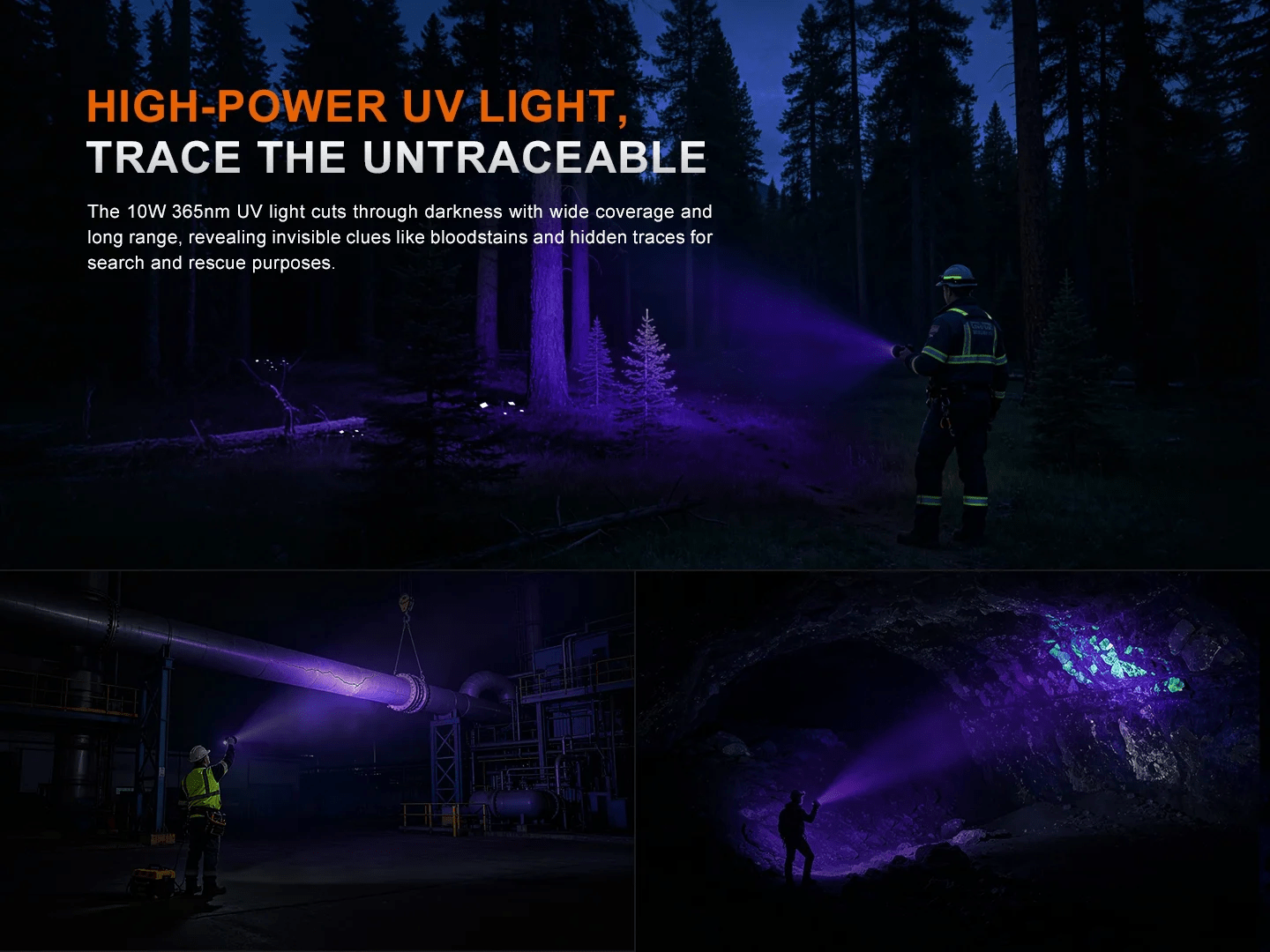 FENIX LR50R V2.0 Spotlight and Floodlight Combo Flashlight