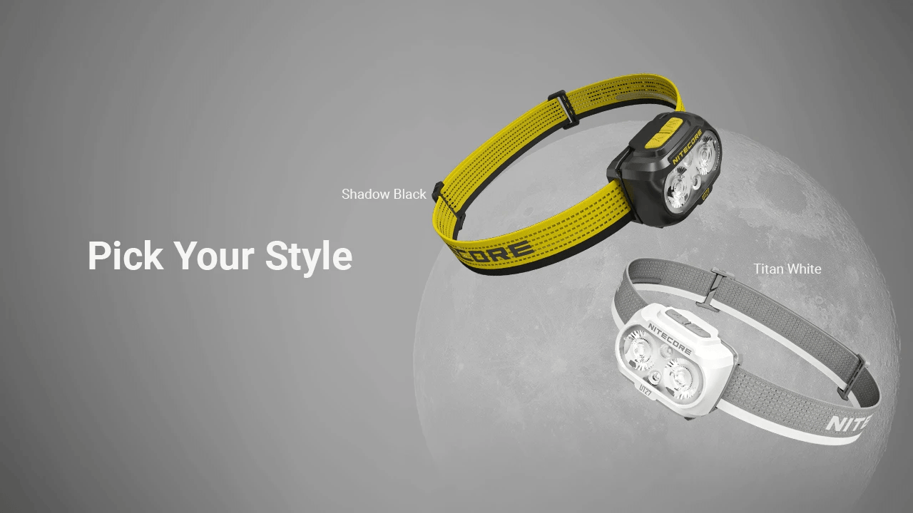 NITECORE UT27 Two Color Dual Switch Glow in the Dark Headlamp