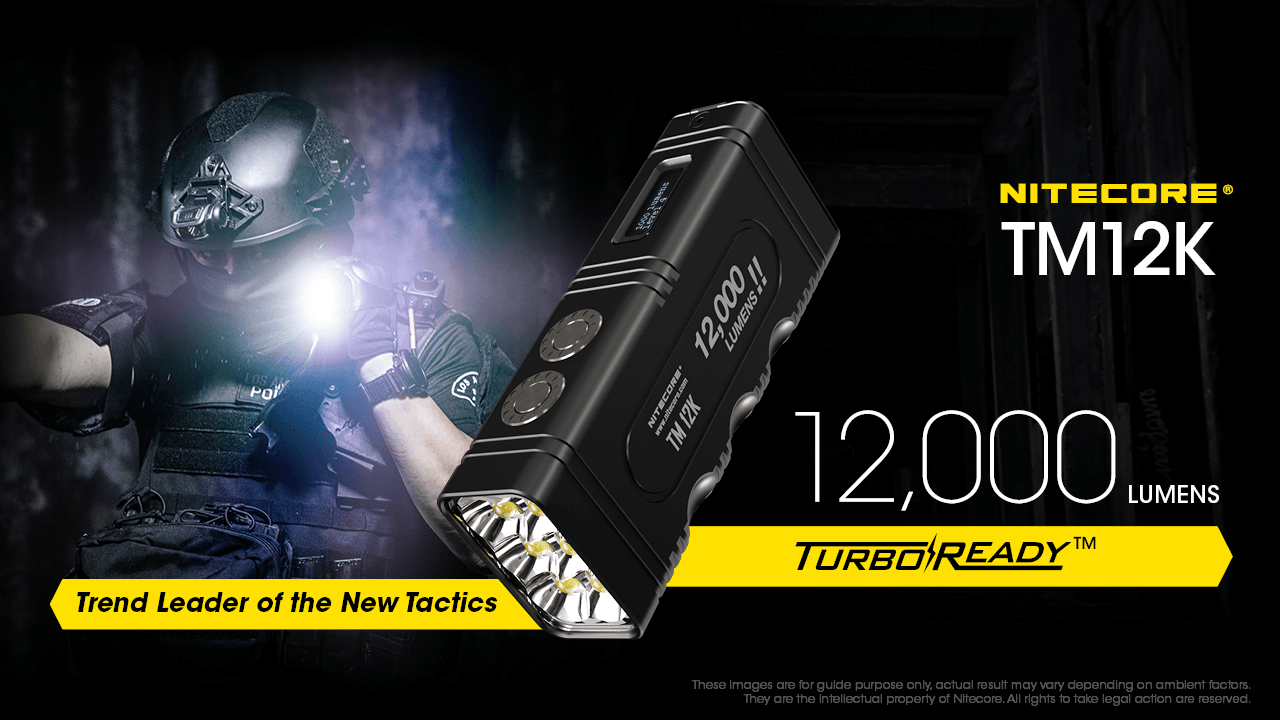 NITECORE TM12K 12000lm 6x CREE XHP50 LEDs Flashlight Info
