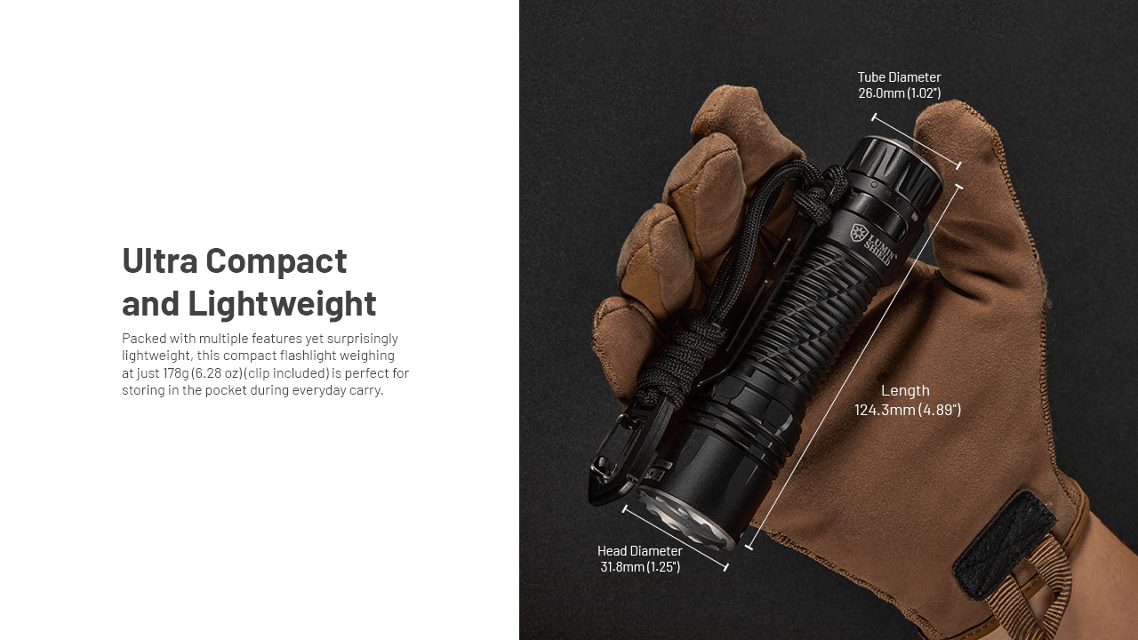 NITECORE EDC35 Military Grade 7075-T6 Aluminum Alloy Flashlight