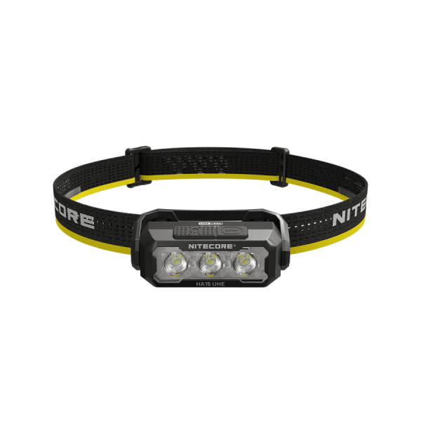 01-nitecore-ha15-uhe-thumb-front Nitecore HA15 UHE 400 Lumens Ultra Lightweight AA Headlamp Front View