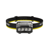 NITECORE HA23 UHE AAA Powered Black Rock Headlamp Angle View
